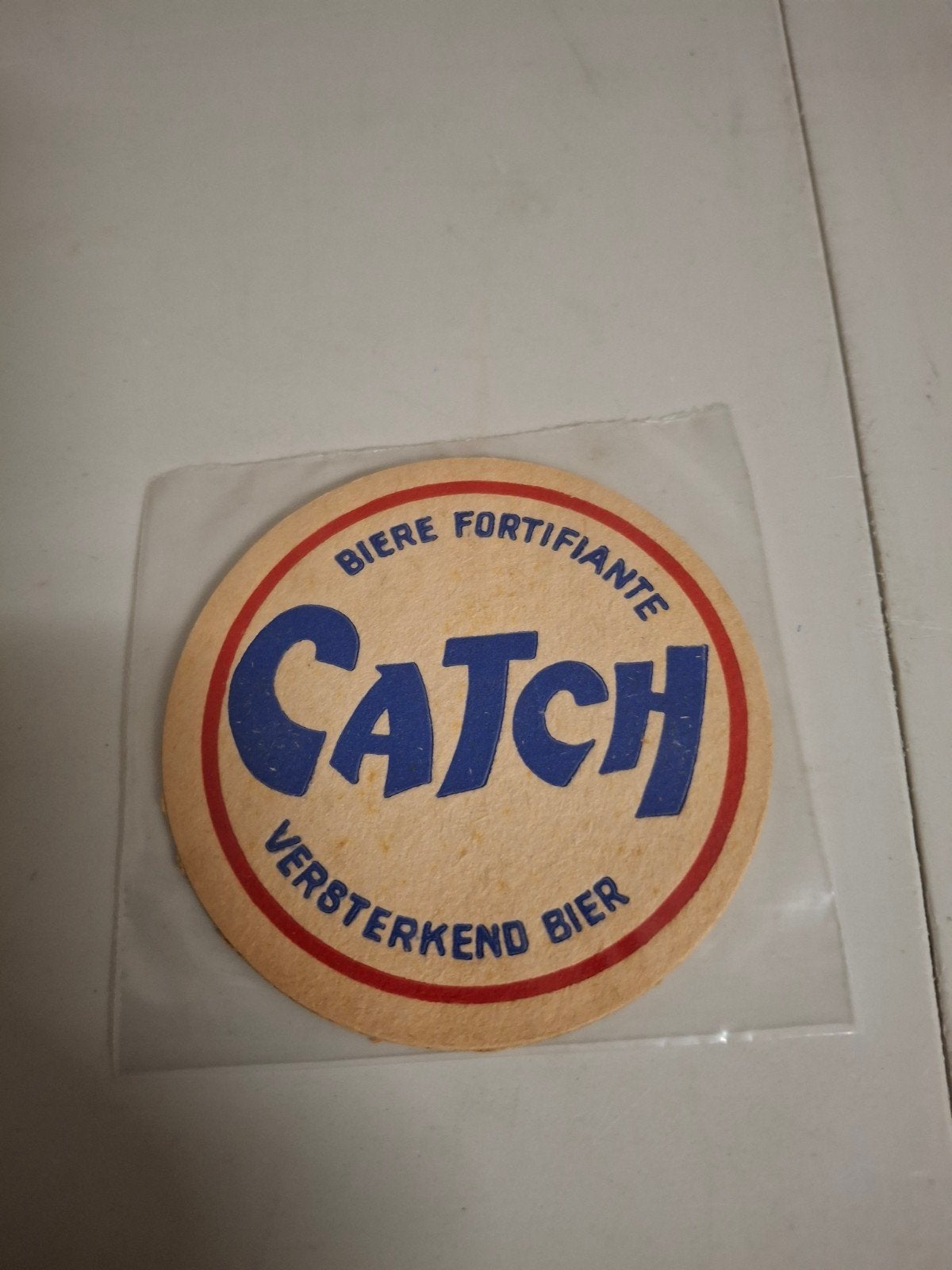 oud bierviltje catch, Verzamelen, Ophalen of Verzenden