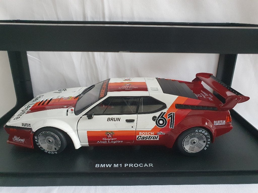 BMW M1 ProCar Serie 1980 Walter Brun Monaco Werk83 1:18, Hobby en Vrije tijd, Ophalen of Verzenden, Nieuw, Auto, Overige merken