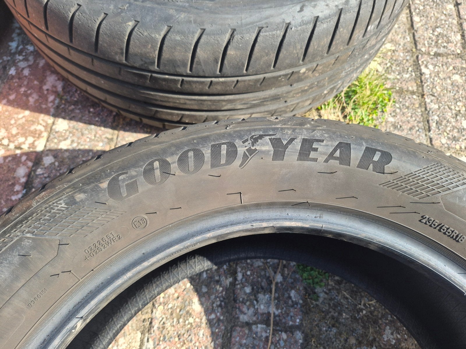4 Goodyear Eagle F1 235/55/18 zomerbanden, Ophalen