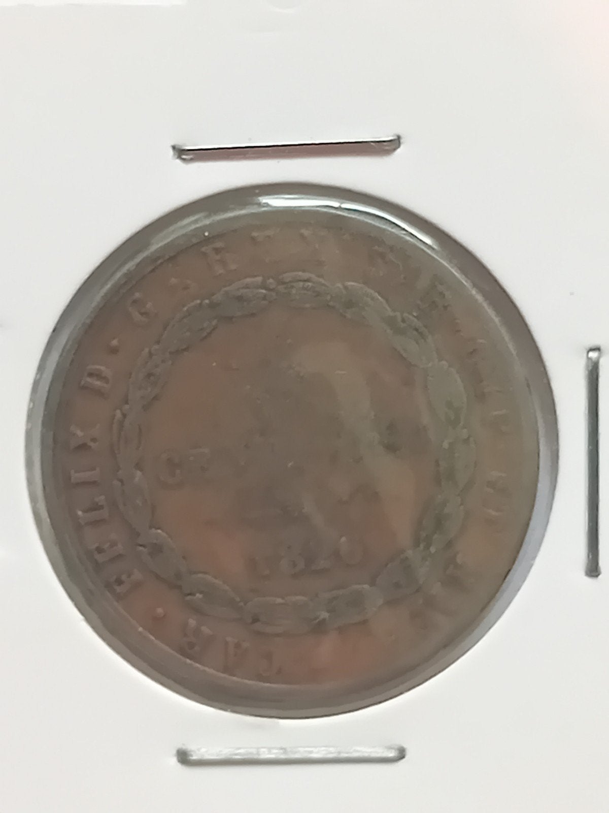 5 centesimi 1826 Koninkrijk Sardinie., Enlèvement