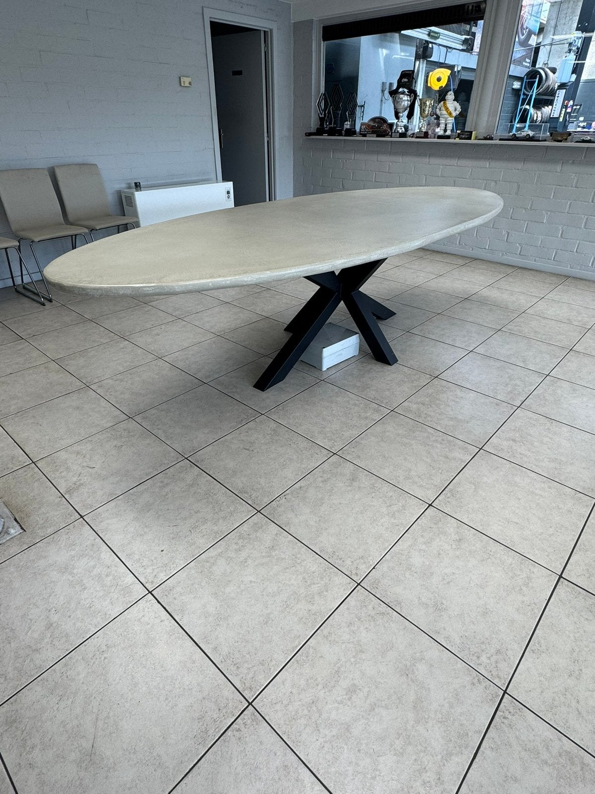 Tafel xl, Huis en Inrichting, Tafels | Eettafels, Ophalen, Overige materialen, 100 tot 150 cm, Vijf personen of meer
