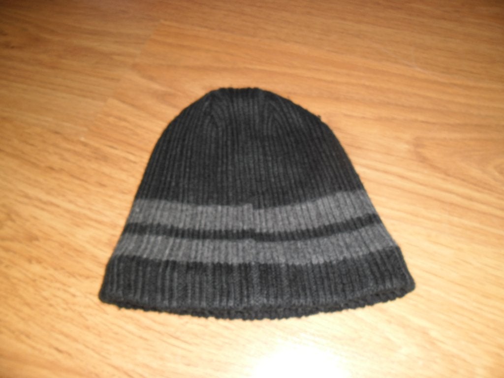 Zwarte gebreide muts (TU), Kinderen en Baby's, Gebruikt, C&A, Ophalen of Verzenden, Muts