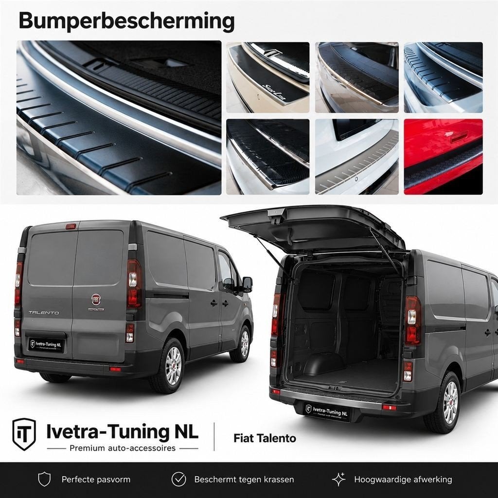 Bumperbeschermer Fiat Talento | RVS / Traanplaat / Carbon, Verzenden