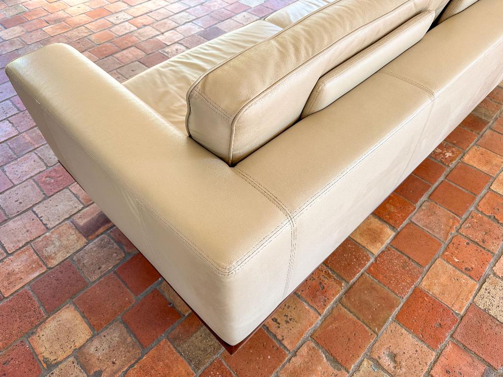 Set van 2 lederen designsofa’s - Unieke kans, Ophalen, Gebruikt, Leer, Italian design