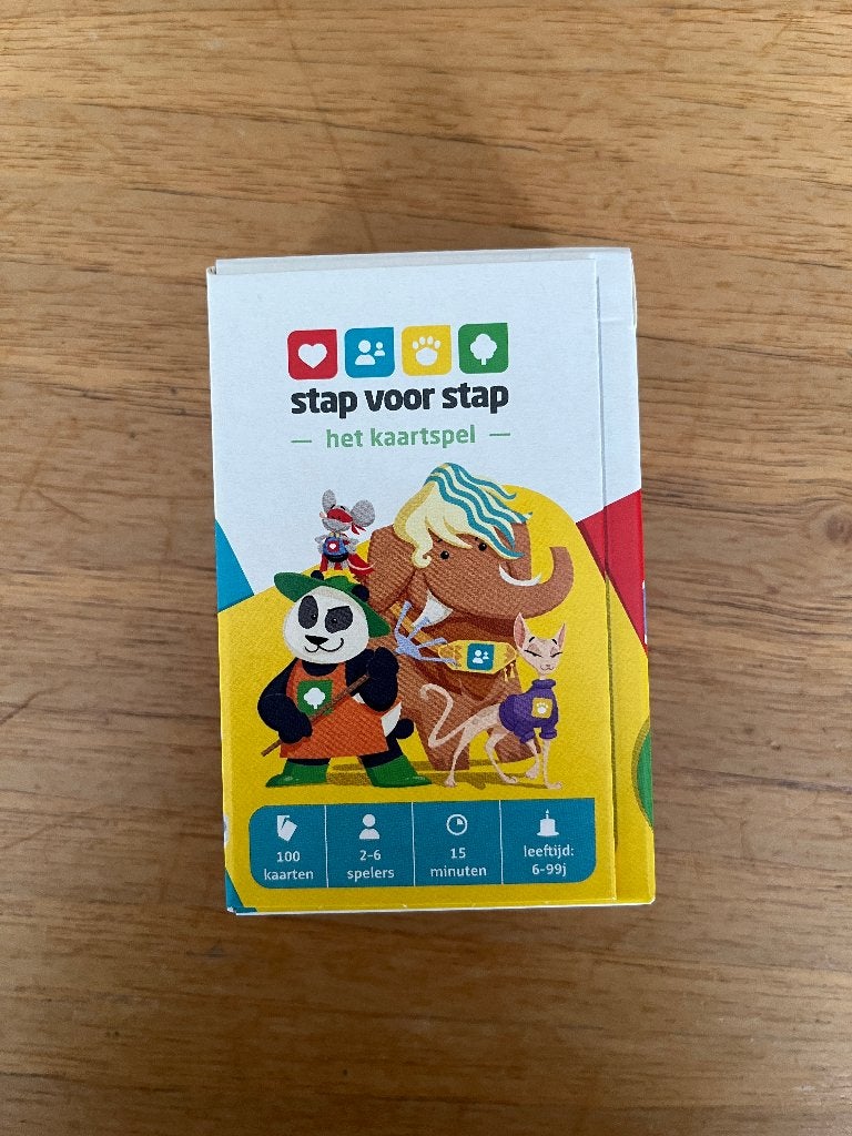 Stap voor stap - Kaartspel, 1 ou 2 joueurs, Enlèvement ou Envoi, Comme neuf