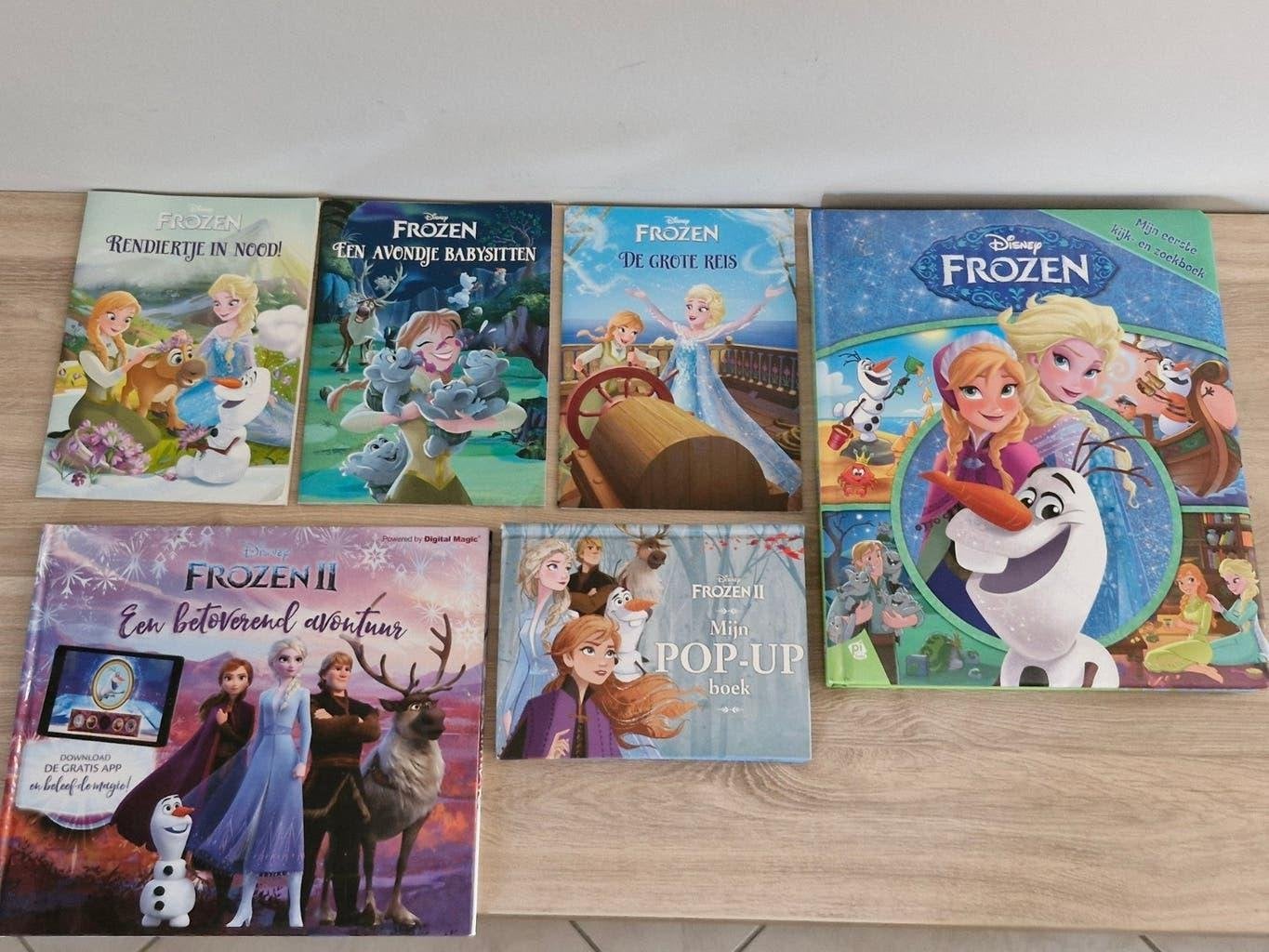 lotje van 6 Frozen Disney Boeken , zeer goede staat, Ophalen of Verzenden, Overige figuren, Gebruikt, Overige typen