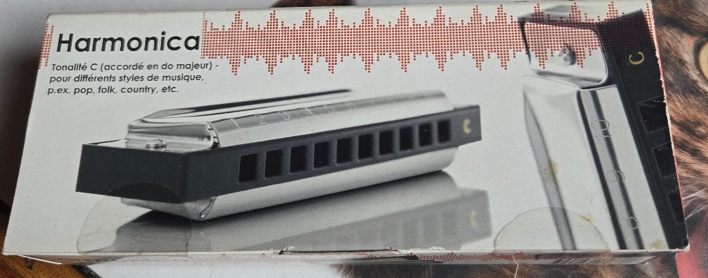 Mondharmonica, Harmonica en do, Avec valise ou boîte, Comme neuf, Chromatique