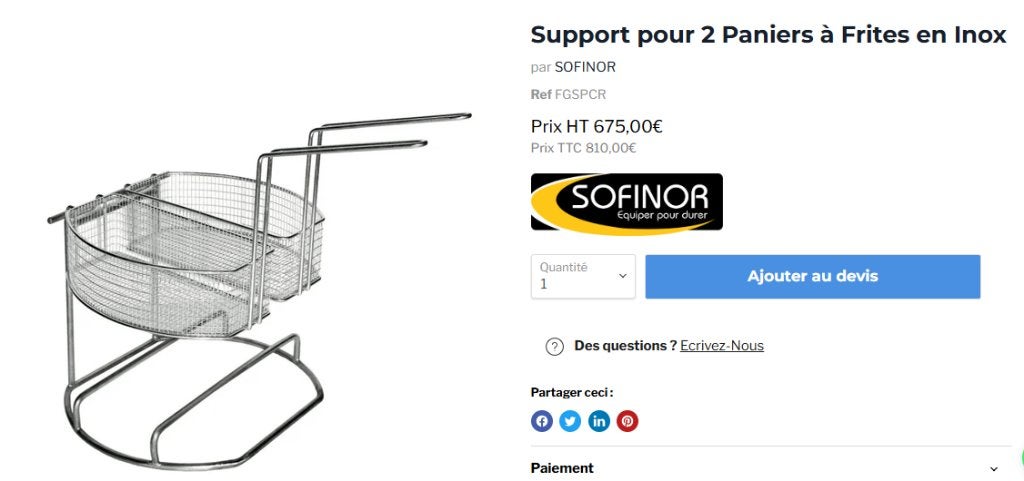 Friteusemand, skimmer, friteuse, accessoire, Zakelijke goederen, Horeca | Keukenapparatuur, Ophalen
