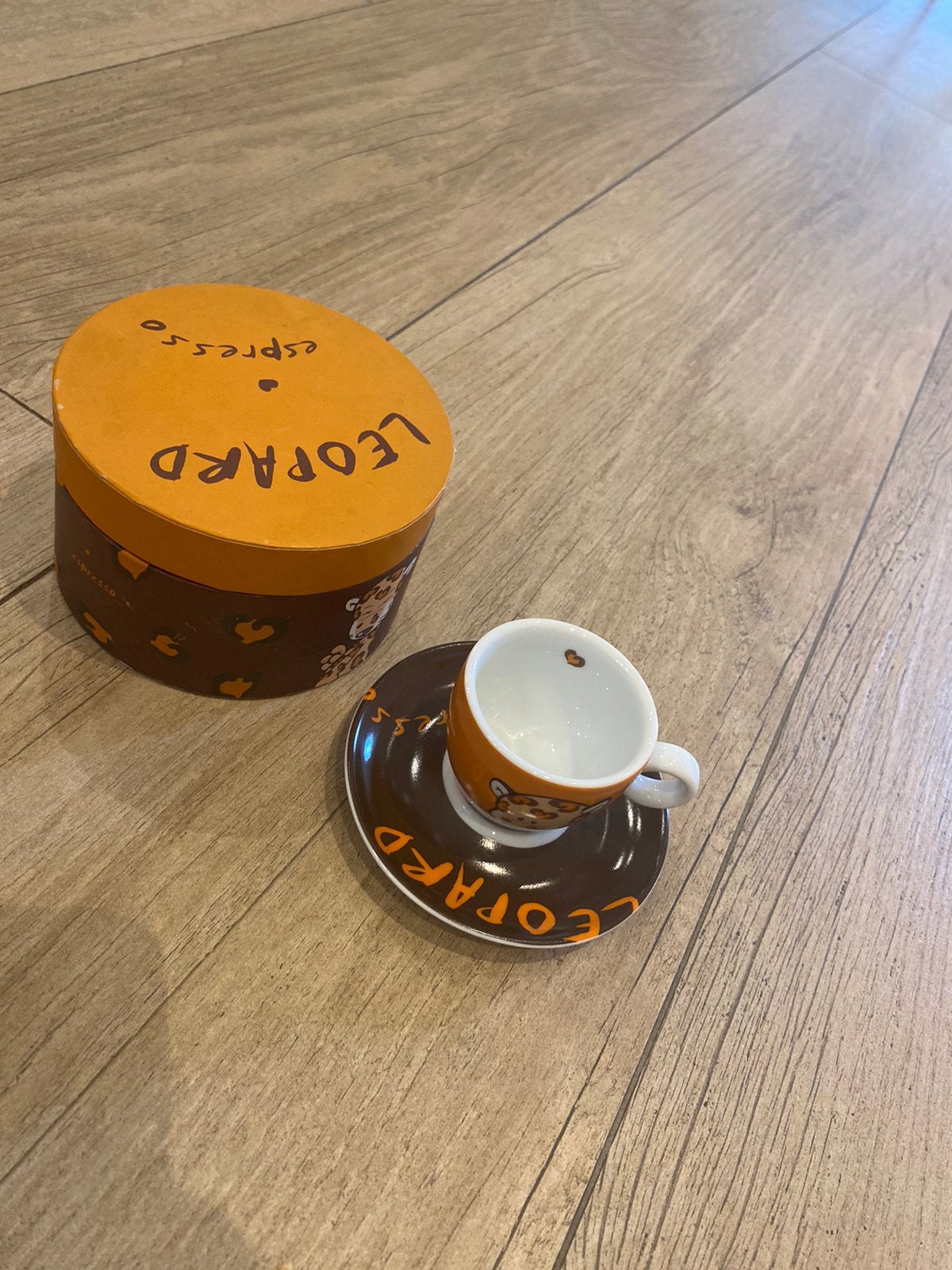 NIEUW! Leopard espresso geschenkset, Ophalen, Zo goed als nieuw