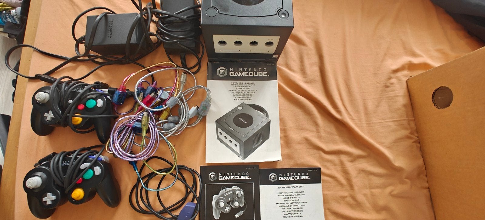 Gamecube met verschillende spellen en Gameboy extension, Ophalen