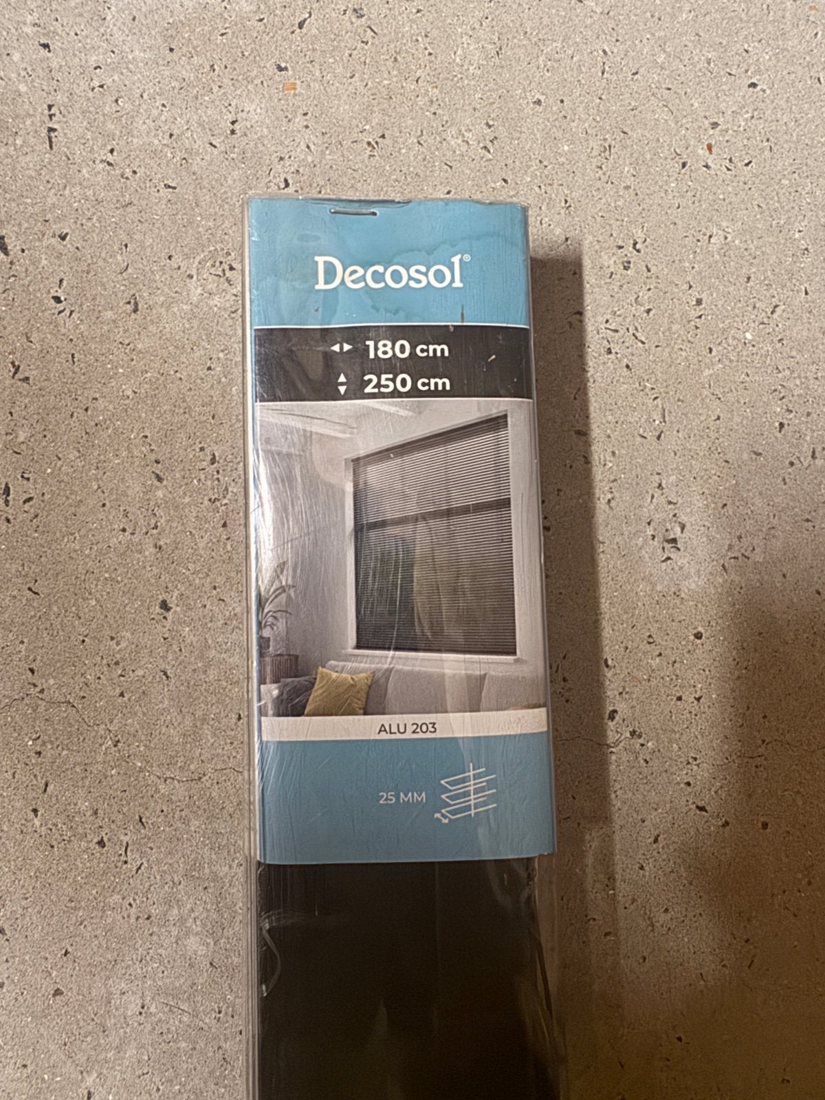Nieuwverpakking: Decosol Aluminium Jaloezie Zwart 180x250 cm, Huis en Inrichting, Ophalen, Jaloezie, Overige merken, Zwart