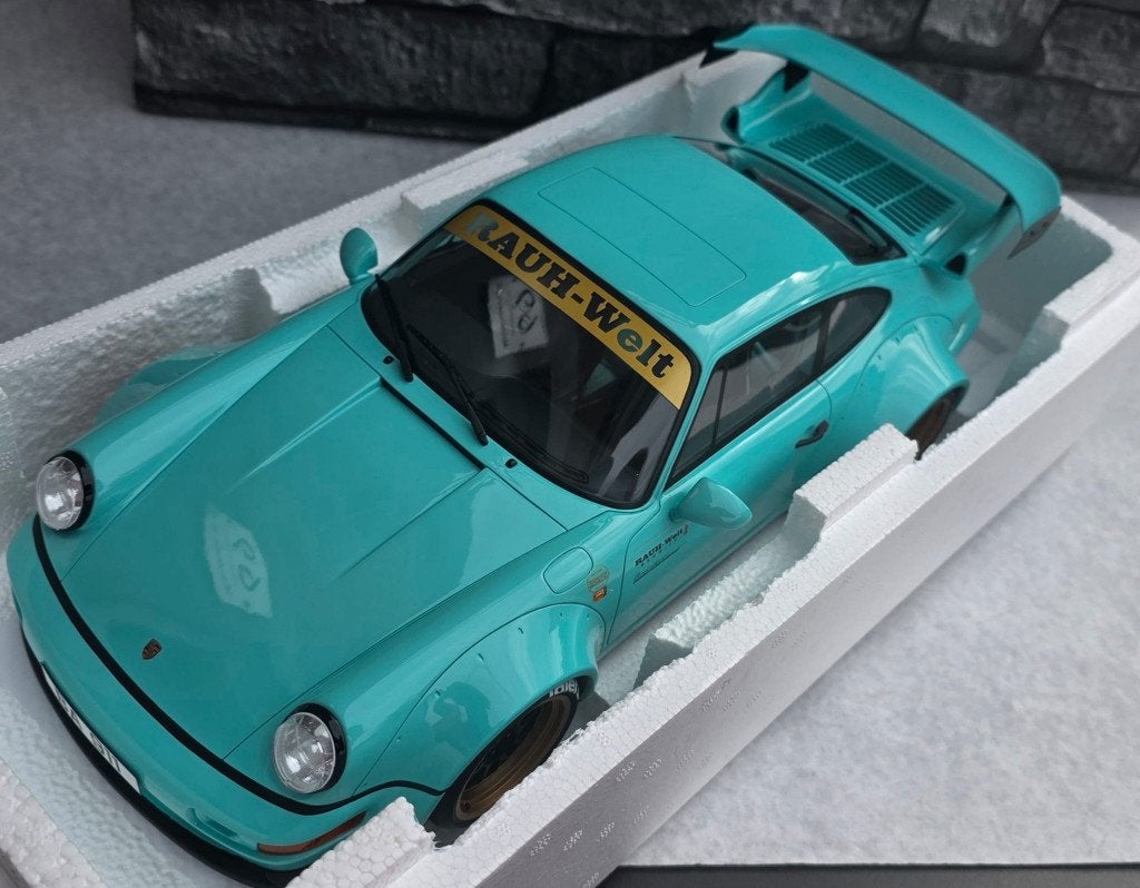 Porsche 911 (964) RWB Tiffany 1/12ème GT spirit, Neuf, Autres marques, GT spirit, Enlèvement ou Envoi
