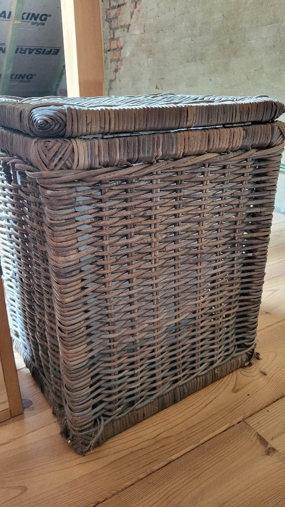 Rieten mand, Huis en Inrichting, Ophalen, Rechthoekig, Riet, Mand