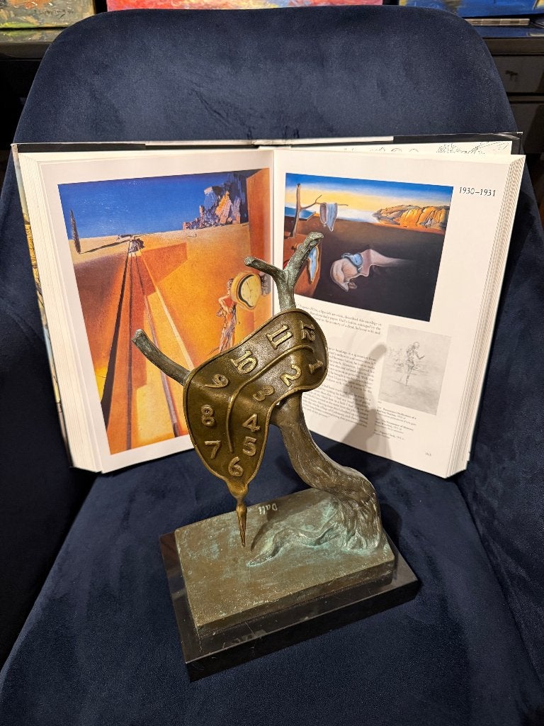 Dali (after) - Bronzen beeld, Ophalen of Verzenden, Brons, 20 - 50 cm, Op sokkel