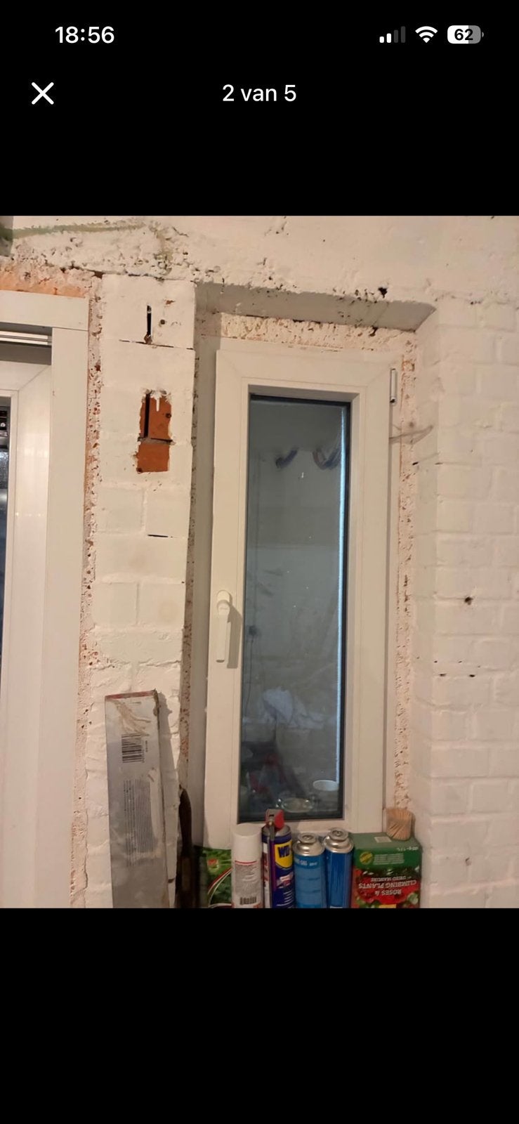 Nieuwe raam dubbelglas van het merk Schüco, Doe-het-zelf en Bouw, Ophalen, Zo goed als nieuw