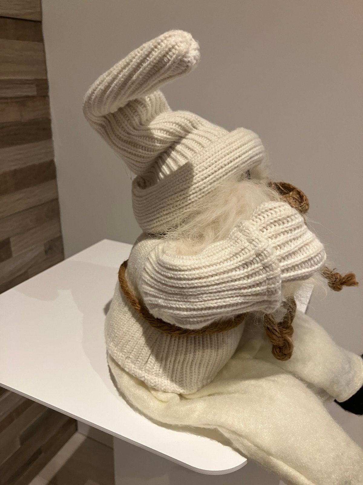 Witte kerstman met muziek doos Sia Home Fashion, Diversen, Ophalen of Verzenden, Nieuw
