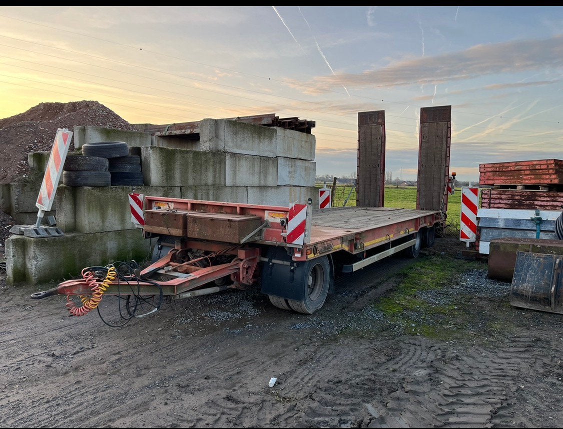 Aanhangwagen dieplader, Ophalen