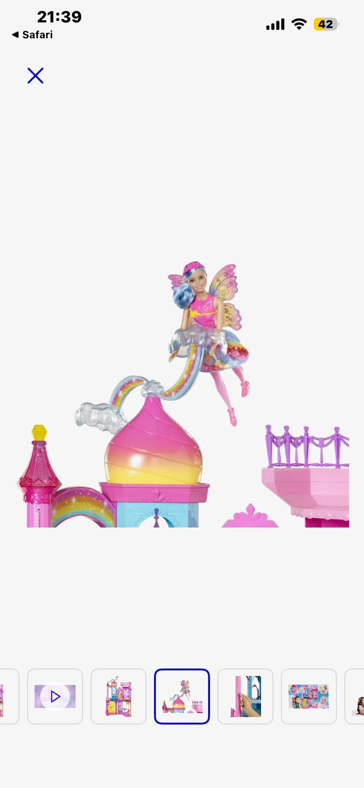 Barbie kasteel dreamtopia met pop, Enlèvement, Comme neuf