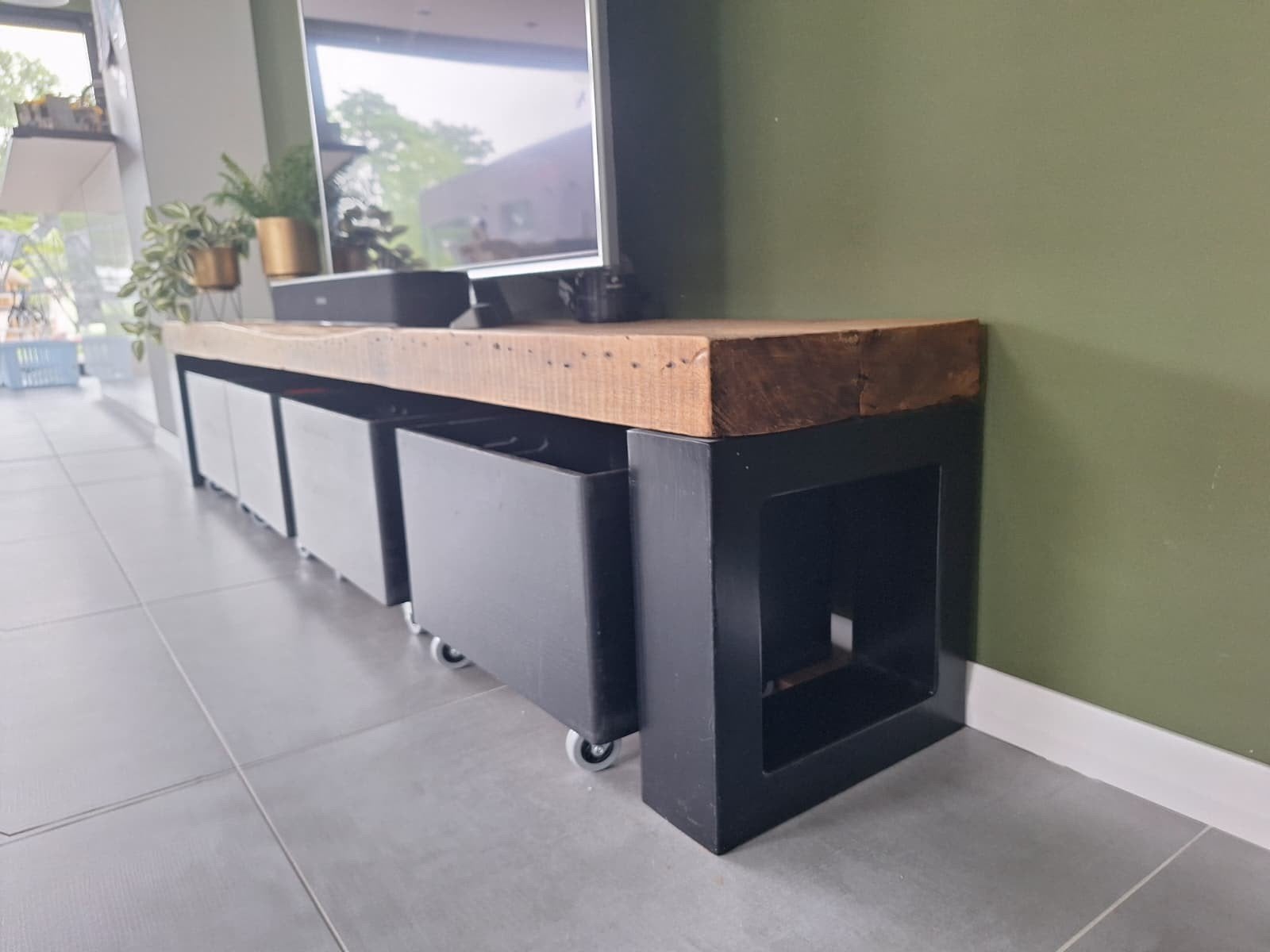 Tv meubel en salontafel industrieel, Huis en Inrichting, Ophalen