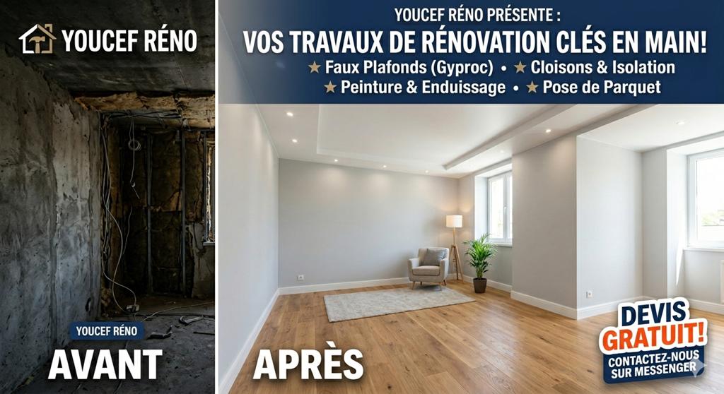 Faux plafond & aménagement grenier, Immo, Appartementen en Studio's te huur, Charleroi