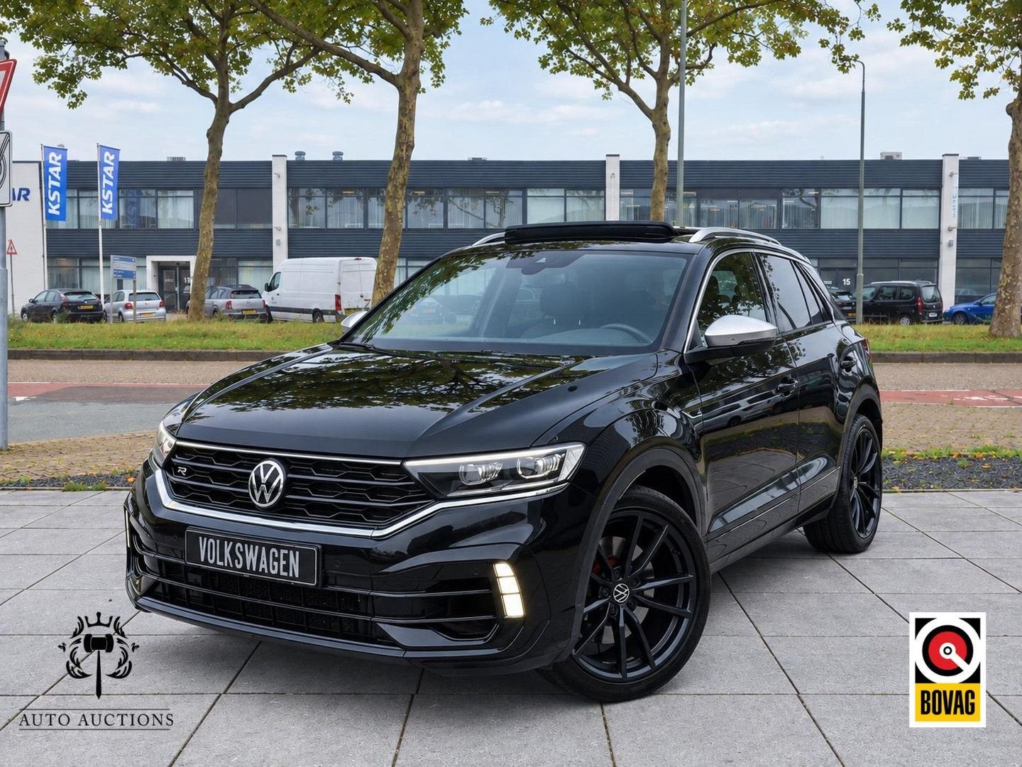 Volkswagen T-Roc R 300PK | Panoramadak | Vol Leer | Beats Au, Auto's, Automaat, Zwart, Zwart, Bedrijf