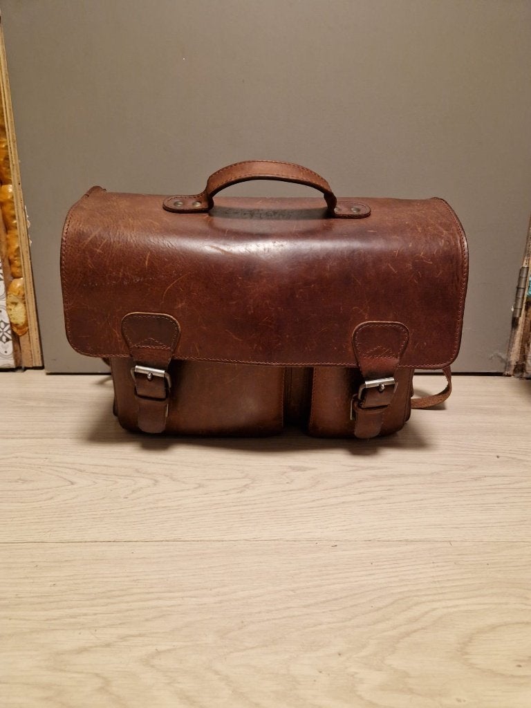 Tas van Ruitertassen, volwassenen, Autres marques, Cuir, Enlèvement ou Envoi, Brun
