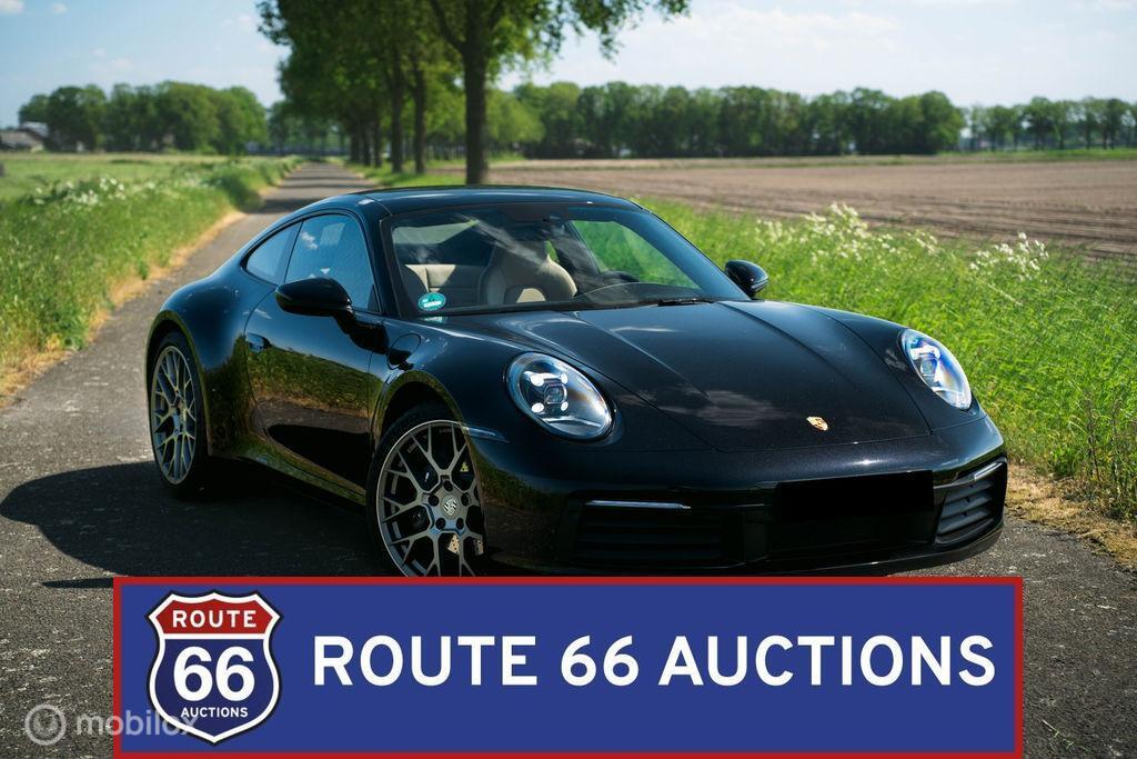 Porsche 911 Carrera 4 | 2023 | Route 66 Auctions, Auto's, Porsche, Gebruikt, Zwart, Bedrijf, Handgeschakeld