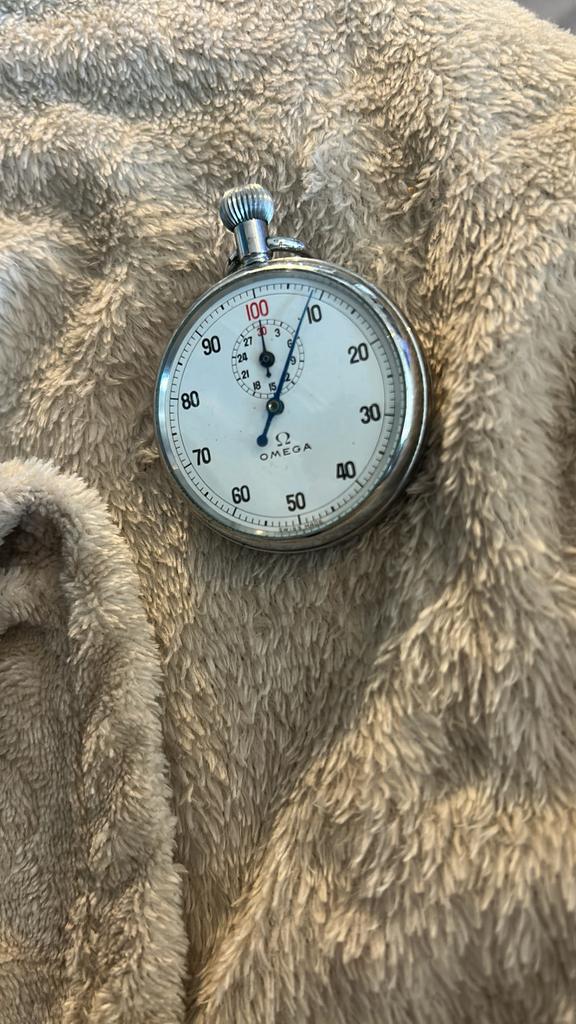 Omega chronowatch, Handtassen en Accessoires, Horloges | Antiek, Omega, Zilver, Ophalen