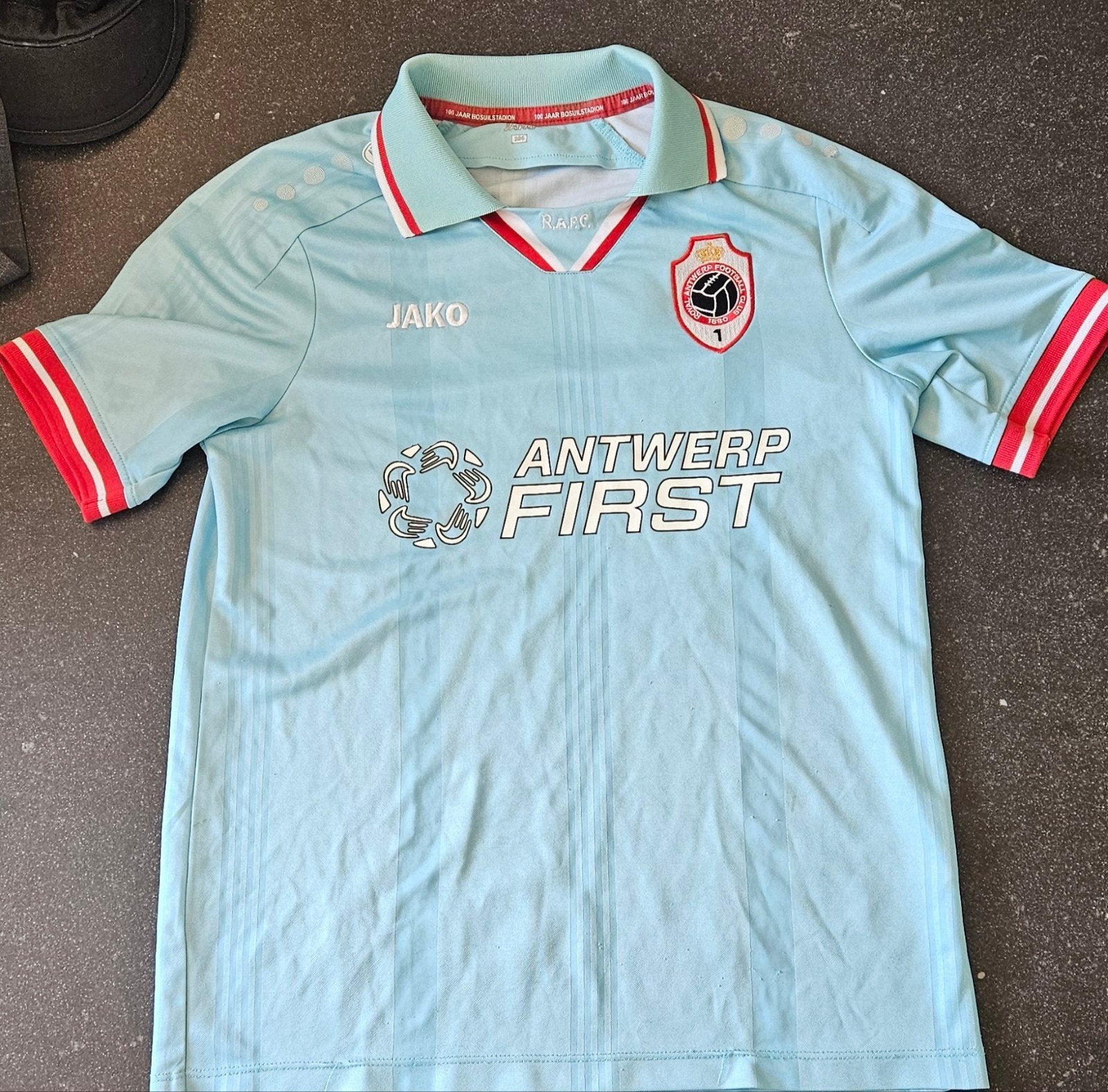 100 jaar Bosuilstadion RAFC  junior shirt, Ophalen, Gebruikt, Shirt