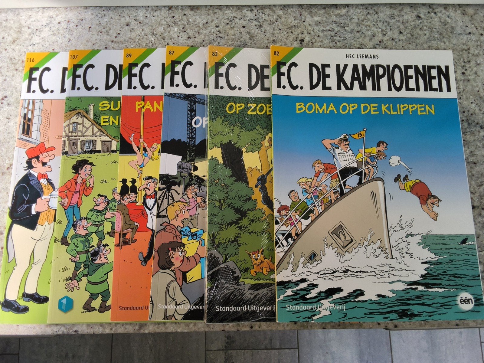 Strips FC De Kampioenen, Boeken, Ophalen