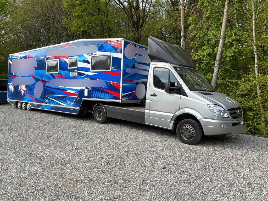 2013 Mercedes-Benz Sprinter Camion avec remorque caravane, Autos, Achat, Entreprise, Autres carburants, Mercedes-Benz