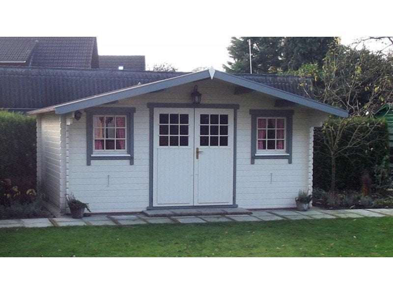 NOUVELLE cabane en rondins 5139 : 40 mm d'épaisseur, Envoi, Neuf