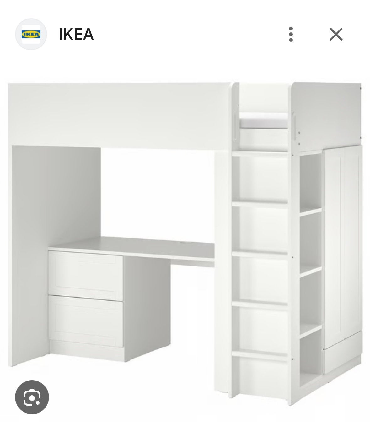 Hoogslaper ikea met bureau er onder, Kinderen en Baby's, Ophalen, Gebruikt, Hoogslaper