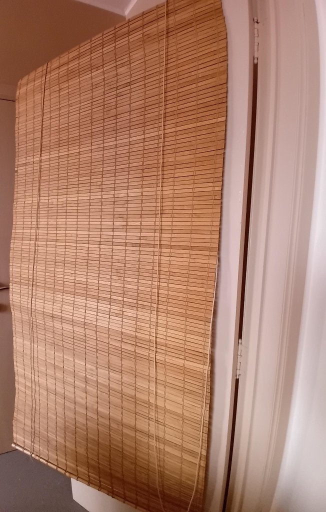 2 stores en lamelles de bambou, Maison & Meubles, 90 cm, Store enrouleur, Enlèvement ou Envoi, Bambou