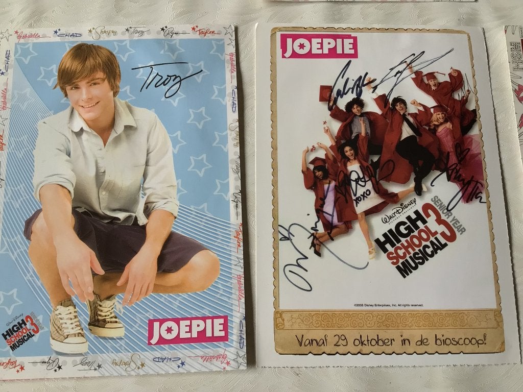 3 Joepie postkaarten gesigneerd Troy enz, Ophalen of Verzenden