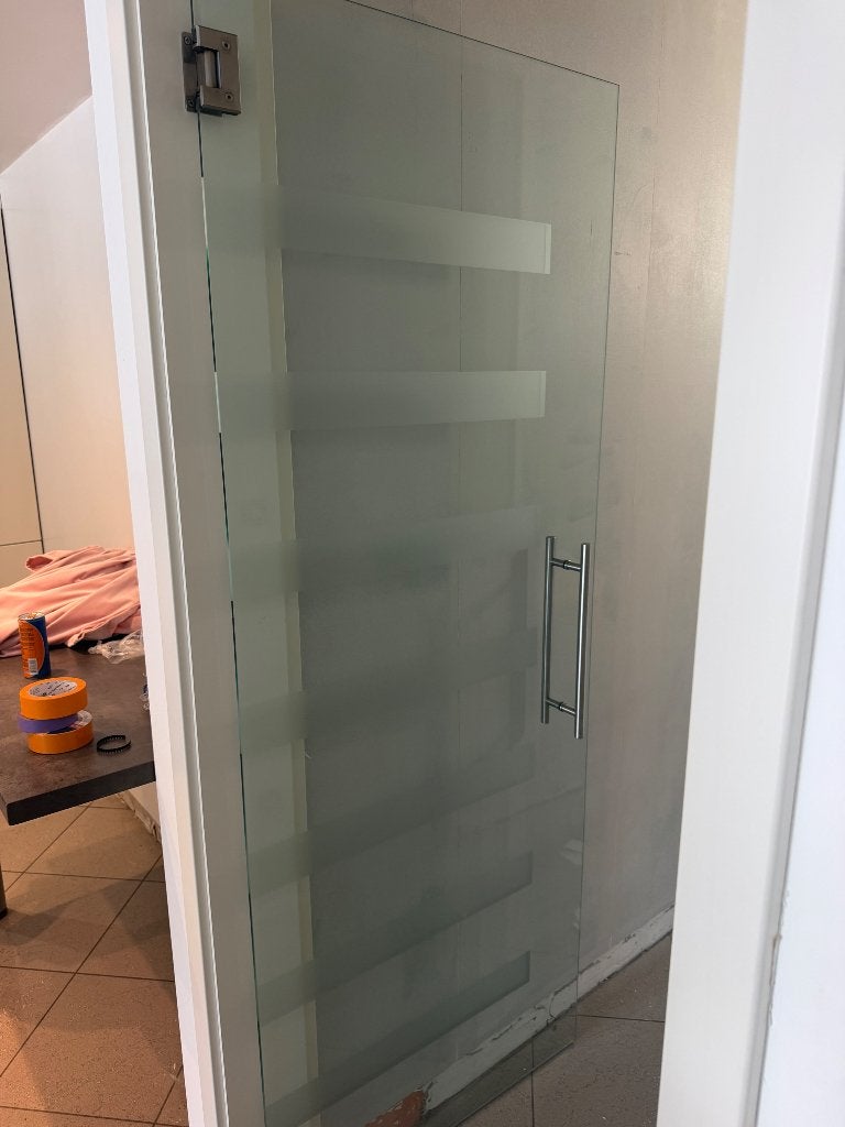 Glazen deur, Doe-het-zelf en Bouw, Deuren en Vliegenramen, Ophalen, Gebruikt, Glas, Binnendeur