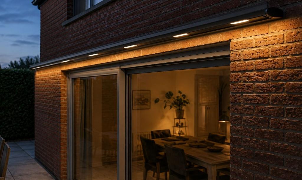 Éclairage de façade LED Somfy (Luxaflex), 50 à 250 watts, Aluminium, Enlèvement, Bande led