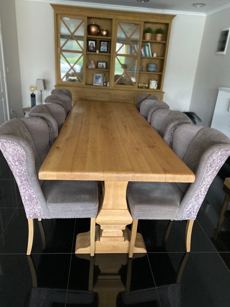 Landelijke eettafel, Huis en Inrichting, Ophalen, Zo goed als nieuw, Eikenhout