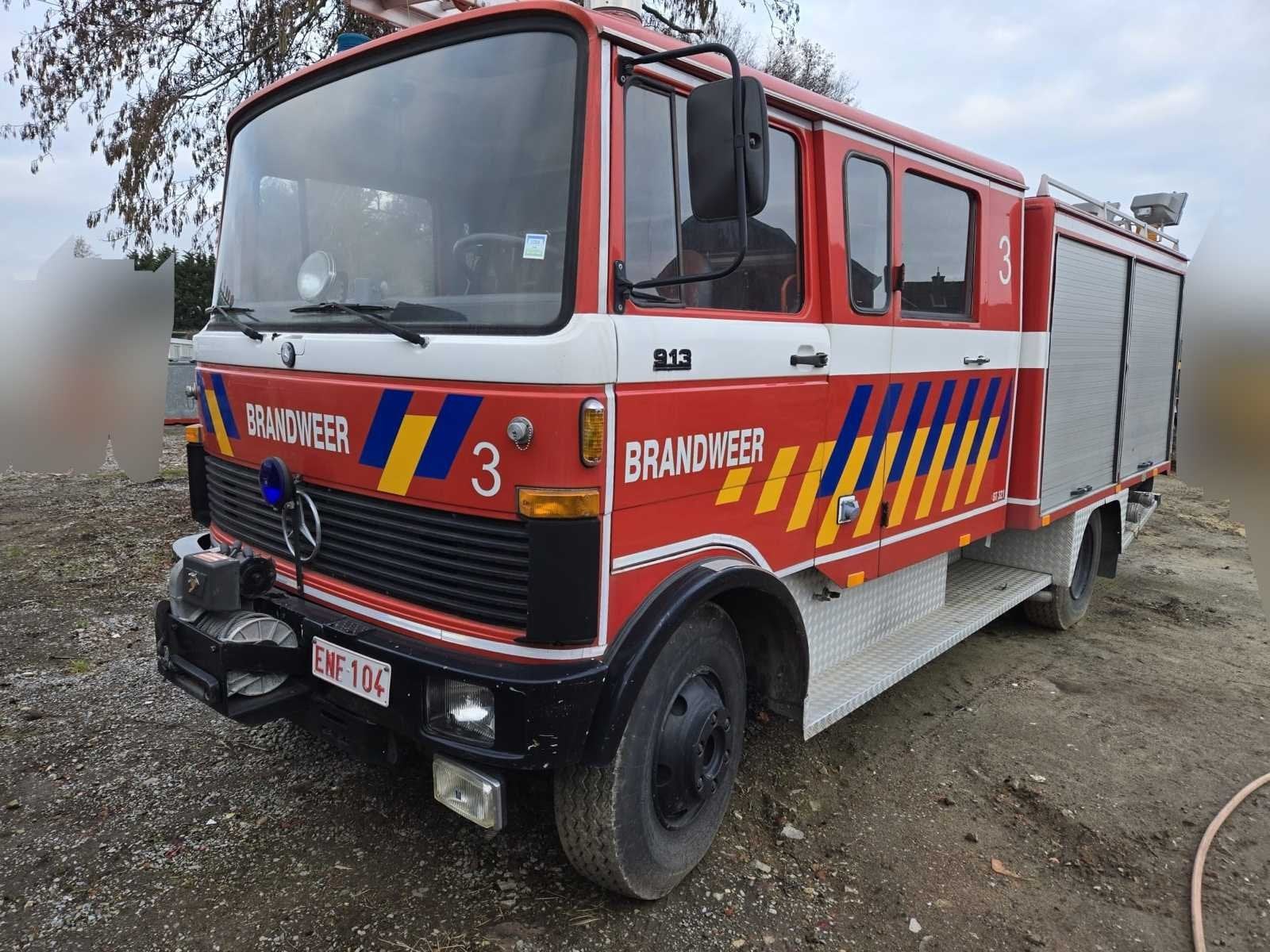 Mercedes-Benz 913 camion de pompiers 1979 - fonctionnel, Autos, Achat, Entreprise, Autres carburants, Mercedes-Benz