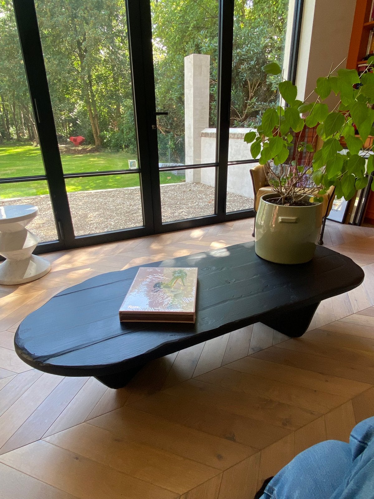 Table basse noire New, Maison & Meubles, Enlèvement, Neuf, Autres essences de bois