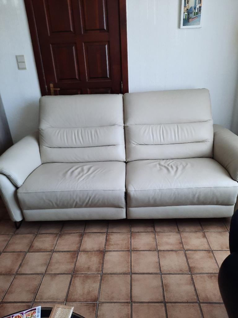 recente lederen salon, Huis en Inrichting, Ophalen, Leer