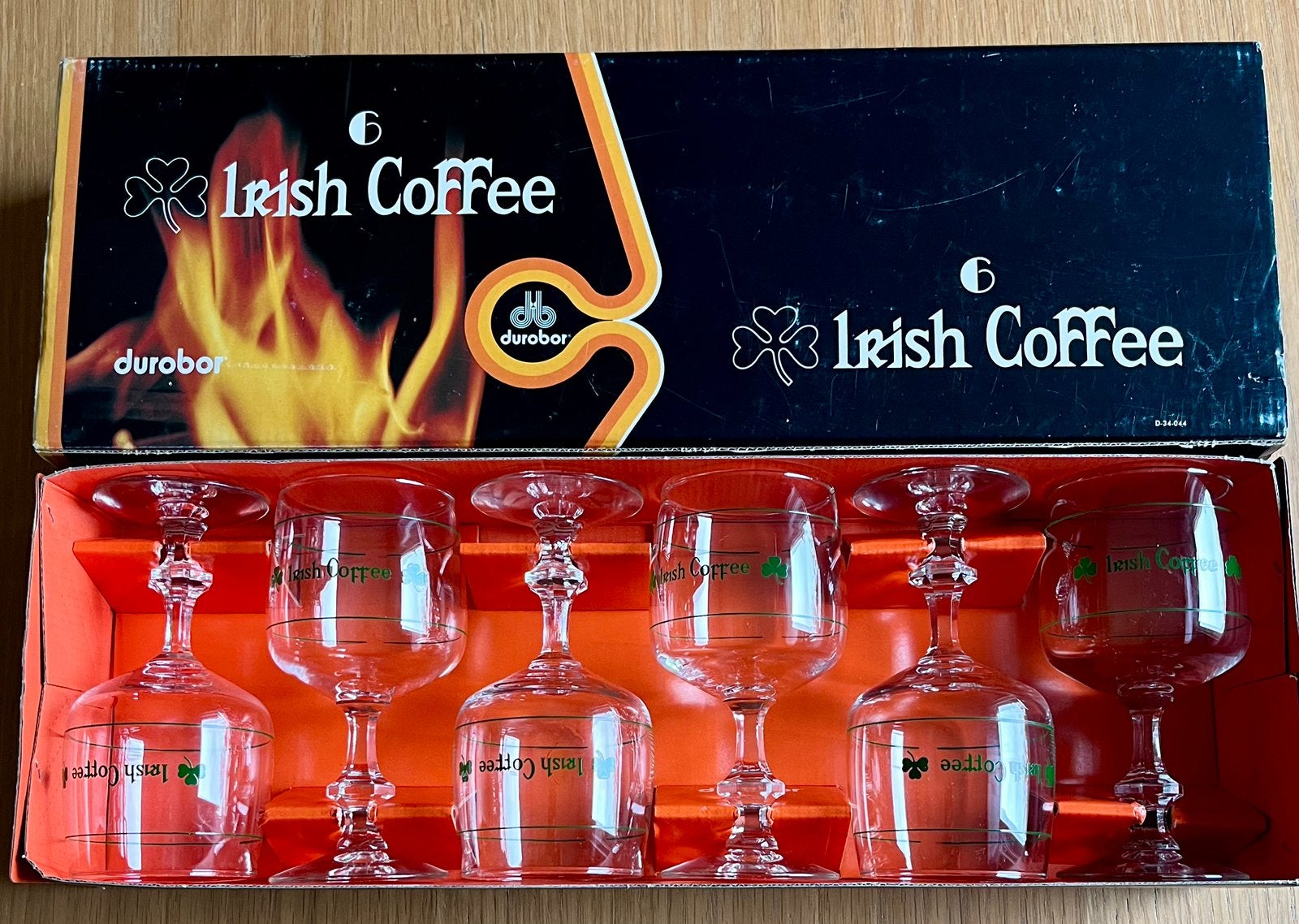 Zes Durobor glazen voor Irish Coffee, Verzamelen, Glas en Drinkglazen, Ophalen, Zo goed als nieuw