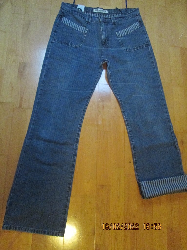 Jeans bleu « PARKWEST » Taille haute, Taille 40, Trois-quarts, Taille 38/40 (M), Enlèvement, Porté