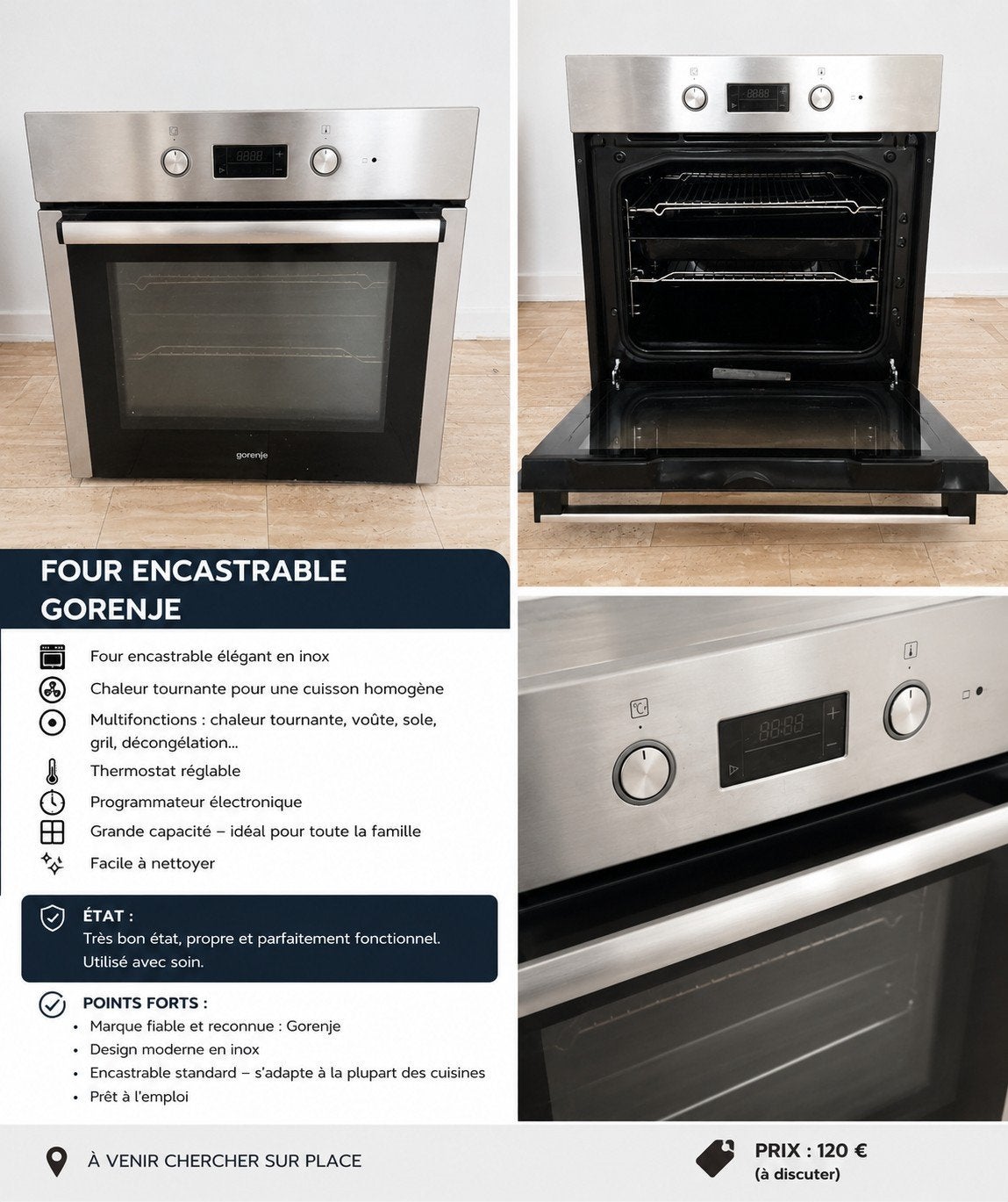 Four encastrable, Electroménager, Fours, Enlèvement, Four