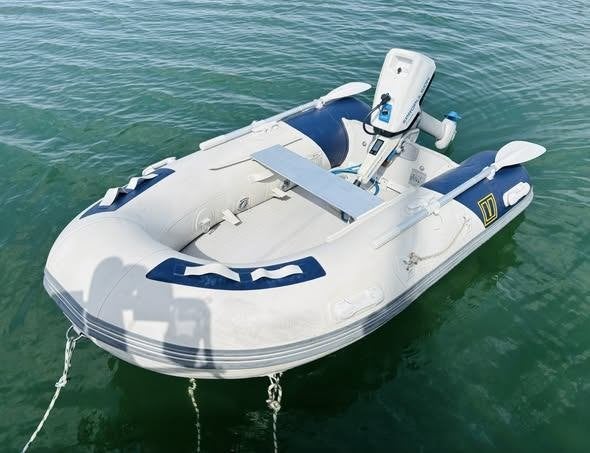 Rubber bijboot Vetus incl. E-propulsion elektrische motor, 2 m, PVC, 4 pk, Elektrisch