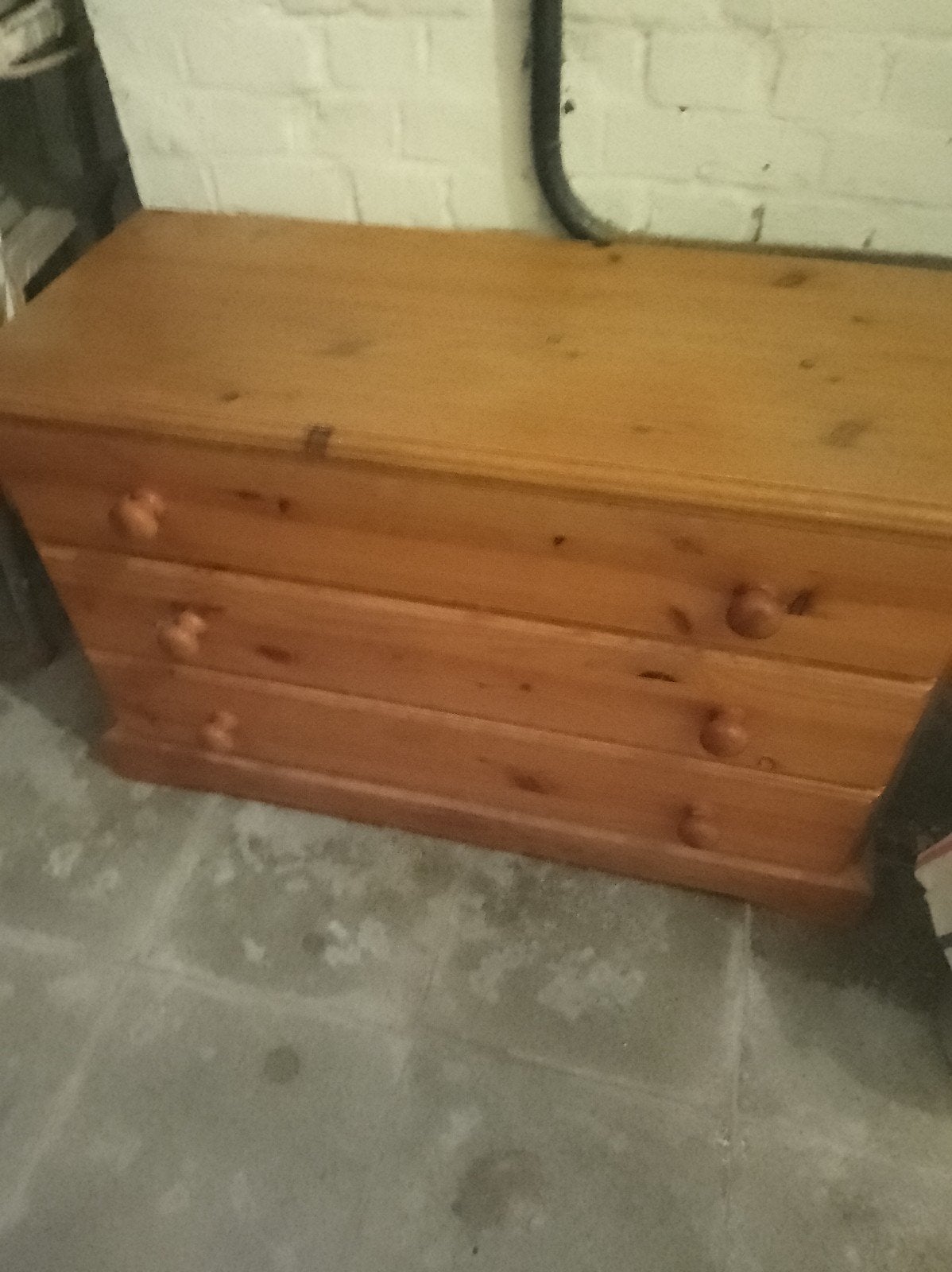 Commode grenen, Ophalen, Minder dan 50 cm, Gebruikt, 50 tot 100 cm