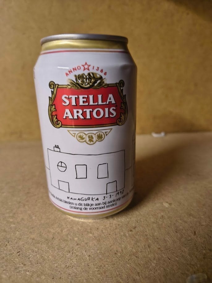 Stella Artois blikje – ongeopend - Humo 3000 by Kamagurka, Verzamelen, Ophalen of Verzenden, Zo goed als nieuw, Gebruiksvoorwerp