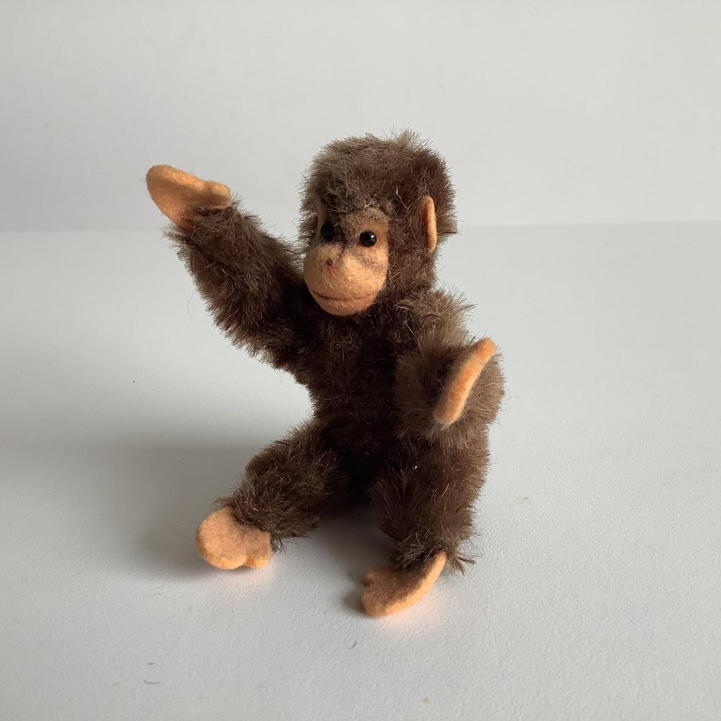 Schattig vintage mini Steiff Jocko aapje, Ophalen of Verzenden
