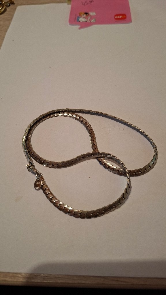 Collier, Bijoux, Sacs & Beauté, Colliers, Enlèvement ou Envoi, Utilisé, Argent, Argent