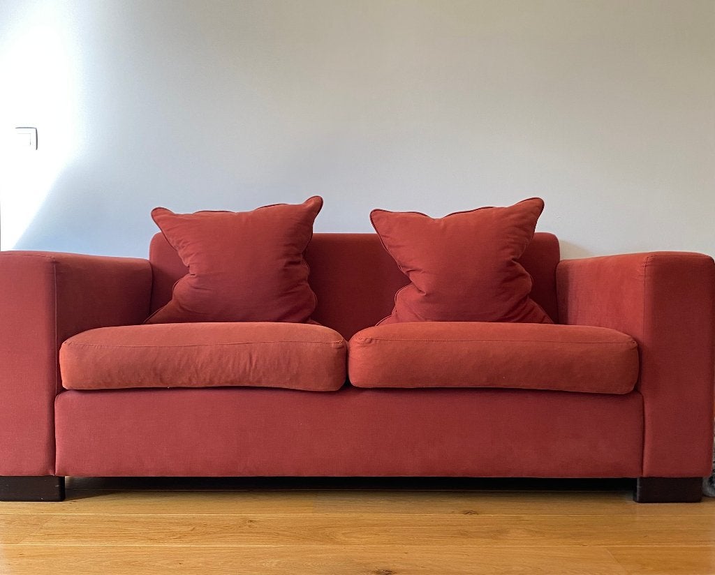 Canapé deux places à vendre, 75 à 100 cm, Bois, Enlèvement, Utilisé